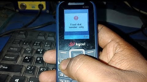 Kjtel Mobile Fixed dial number only solution || How To Solution FDN Kgtel Mobile