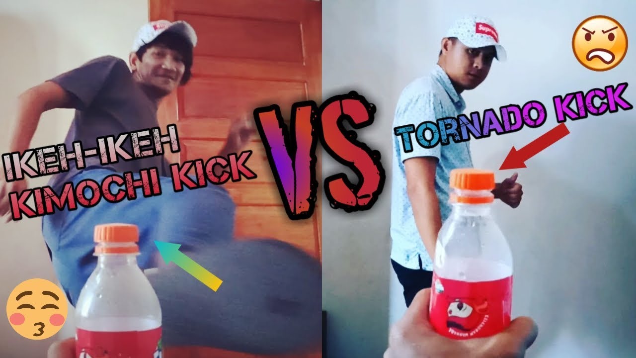 Papa Gio BOTTLE CAP KICK CHALLENGE BEST & FUNNY TORNADO KICK VS