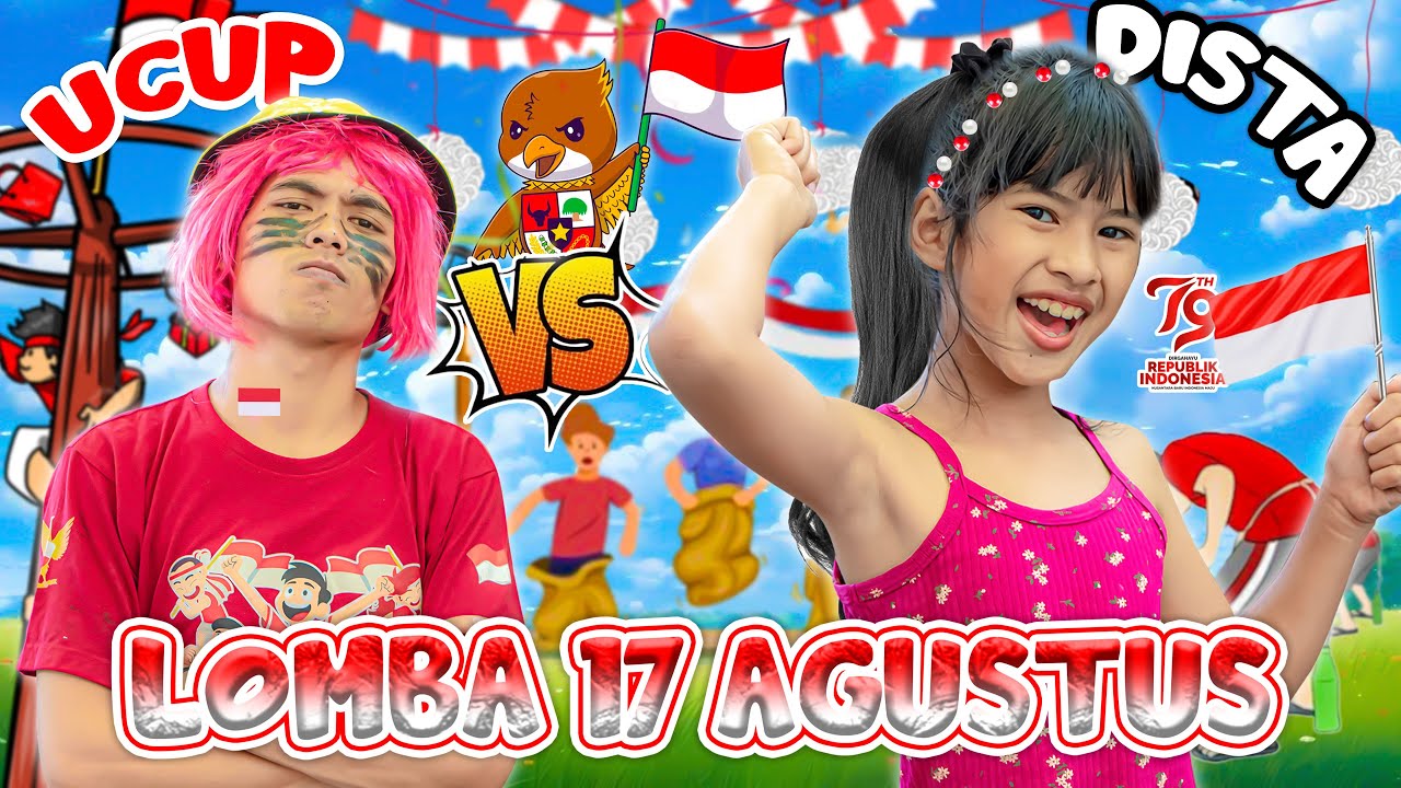 DISTA UCUP LOMBA 17 AGUSTUSAN SUPER LUCU🤣!! KOCAK BANGET LOMBANYA🤭 