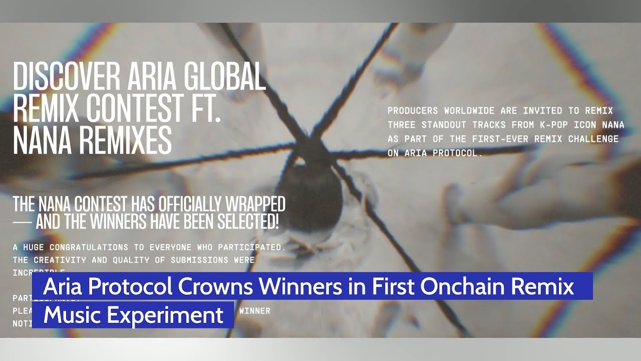 Aria Protocol Crowns Winners in First Onchain Remix Music Experiment