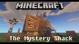 Recreated In Minecraft | The Mystery Shack (Gravity Falls) #Shorts screenshot 1
