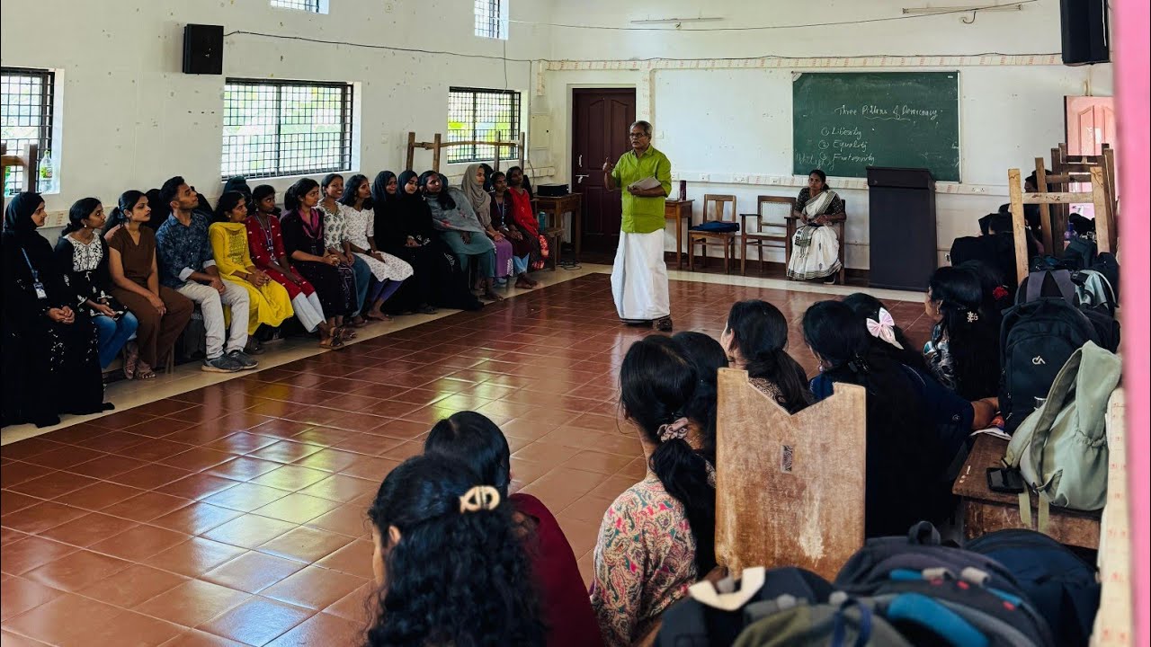 Chala Government BEd College Students Camp on 26 February 2026 at Anandashram Kanhangad 