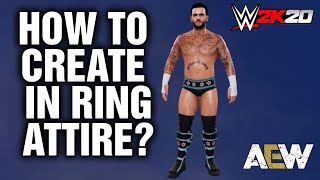How To Create CM Punk NEW In Ring Attire? WWE 2K20