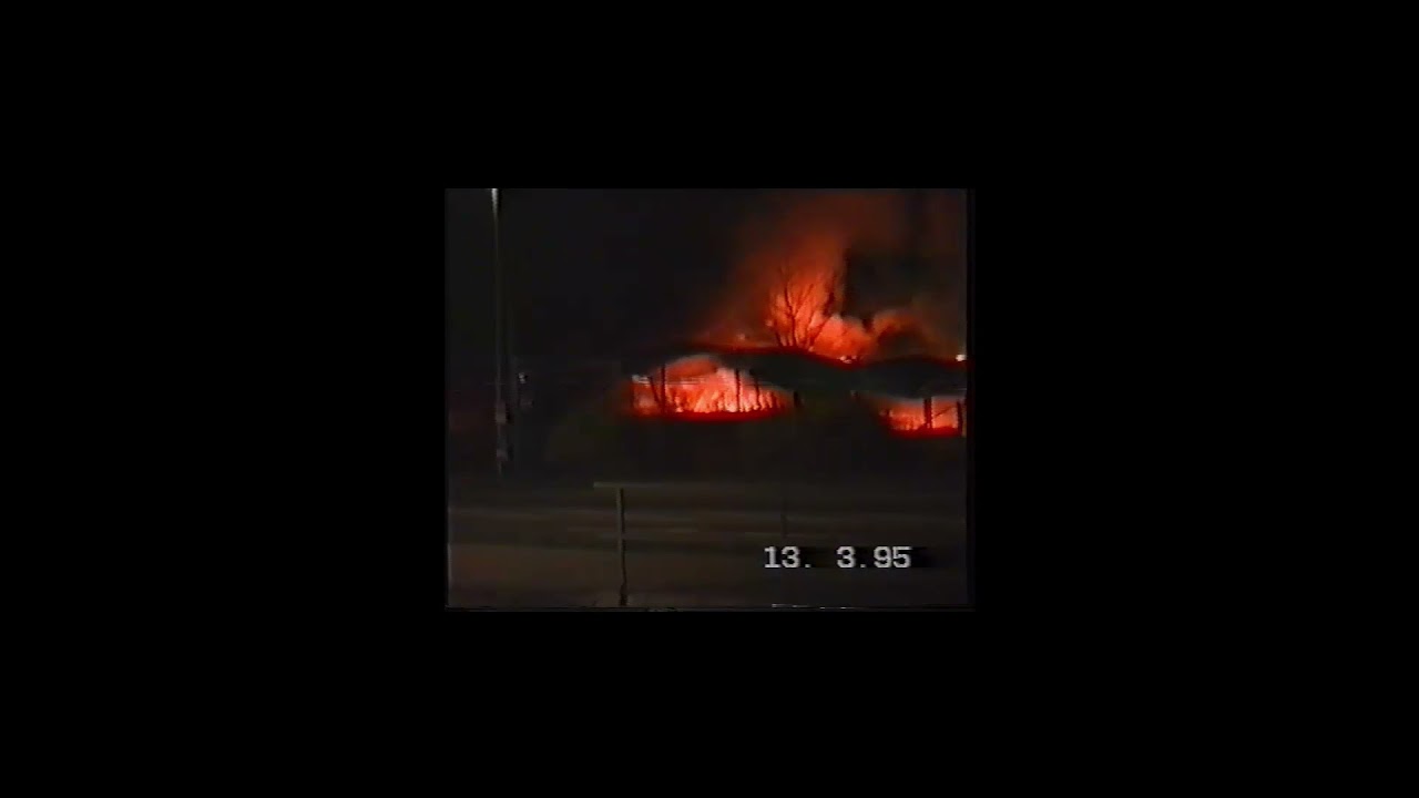 Brand des Kollossa Einkaufmarkts am 13.03.1995