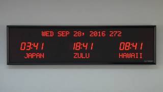 BRG Precision Product's 6618G - 3 Zone, Programmable Time Zone Clock