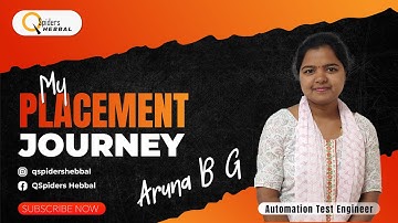 From Qspiders to Success! Aruna