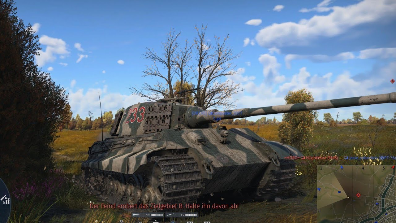 War Thunder Tiger 2 13 kills - YouTube
