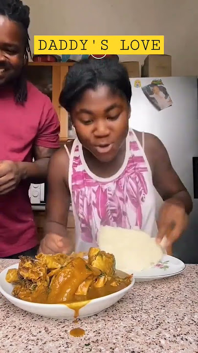 DADDY GIRL AND DADDY'S LOVE #shorts #viral #daddylovesyou #naija #fufu