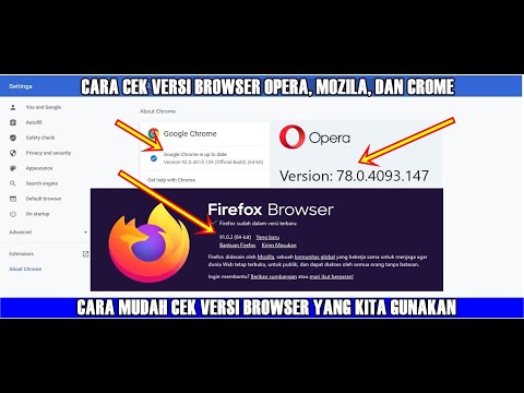 Video: Cara Mengetahui Versi Browser Anda