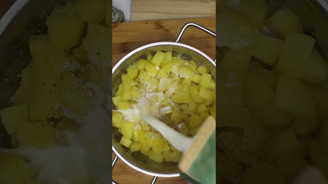 Selbstgemachter Kartoffelbrei #shorts #kochen #selbstgemacht - YouTube