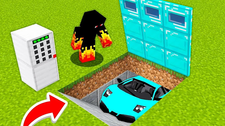 Escondí mi coche debajo de la tierra en Minecraft