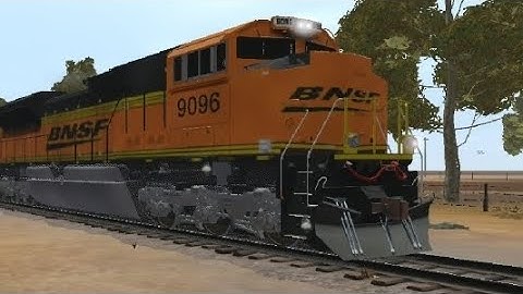 Trainz 3 BNSF #9096 pass by with 2 BNSF ES44ACs