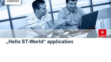 CODESYS Tipp "Hello ST-World" application