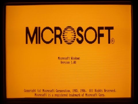 Windows 1.0 - Quick Demonstration - Short Demo on Tandon PC (IBM XT) from 1986 w Intel 80286