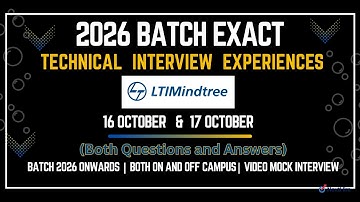 16th & 17th October 2025 LTIMindtree Technical Interview | Real Questions & Answers Discussed
