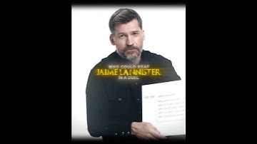 Who could beat Jaime in a duel? | Jaime Lannister edit | Can