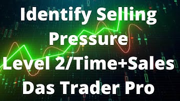 How to Identify Selling Pressure using Level 2 / Time and Sales | Tape Reading Analysis