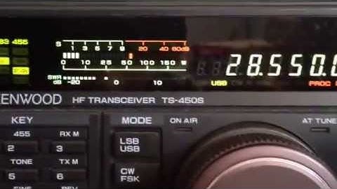 KG2DC QSO KP4NS Puerto Rico 10 meter band test linear amplifier ham radio