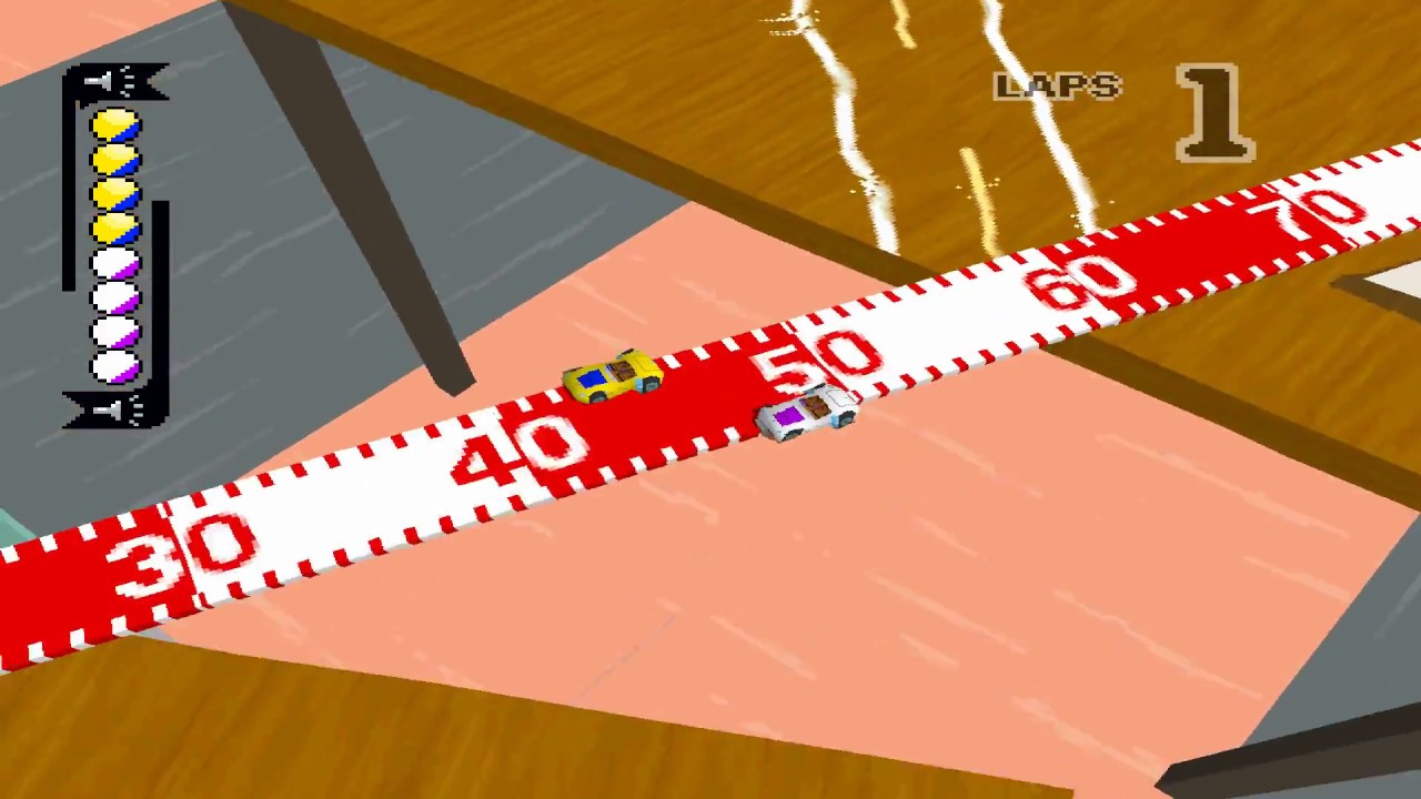 Micro Machines V3 - PlayStationX (2 players gameplay Tournament & Single Race)