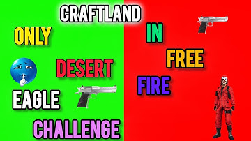 Only Desert Eagle Challenge In Free Fire Max Craftland 1v1. #ajjubhaiinmymatch #freefiregameplay 