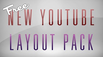 NEW Youtube Layout Template / Background PSD Download! [Cosmic Panda]