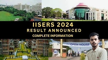 IISER 2024 Result Announced | Official Update #iat2024 #iiser #iiser2024