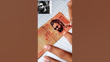 Pushpa drawing | Allu Arjun drawing from pushpa 2❤️🤗❤️ #art #pushpa #pushparaj #alluarjun  #shorts