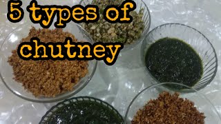 5 best,easy & quick chutney recipe | 5 तरह की चटनी | swati's dish