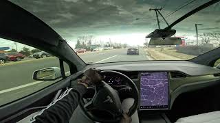 2019 TESLA Model X P100D : POV Test Drive