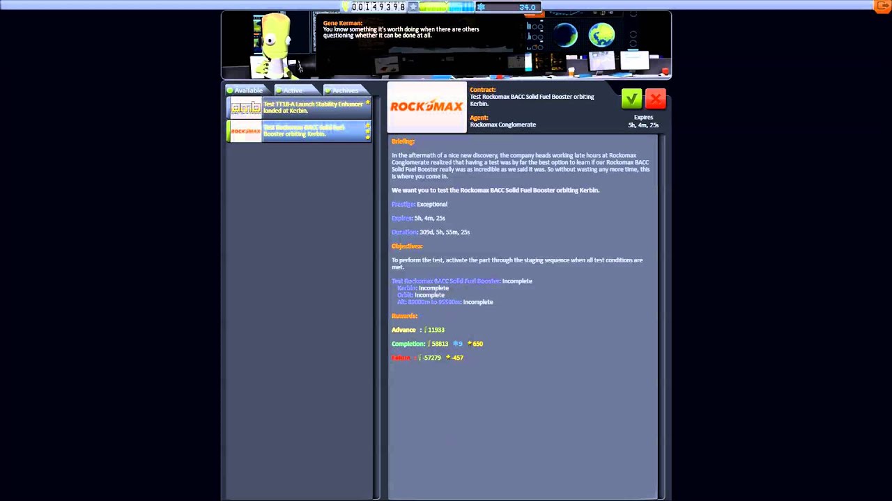 KerbalSpaceProgram Mission Info + 