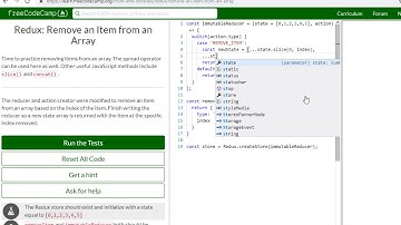 FCC: Redux: Remove an Item from an Array (16)