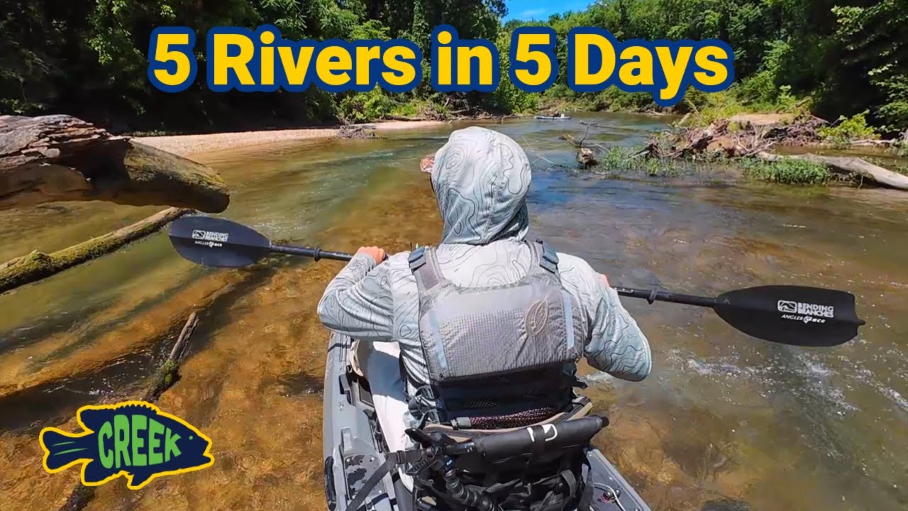 5 Rivers in 5 Days Kayak Fishing Middle Tennessee