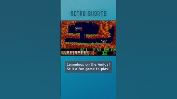 Lemmings on the Amiga 500!  #shorts #game