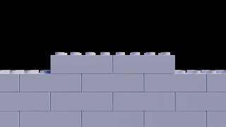 Lego Brick Wall Stop Motion Animation Transition - Royalty Free Stock Footage