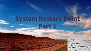 صيانة الكمبيوتر | كورس عملي | نقطة استعادة النظام | الجزء 1 | System Restore