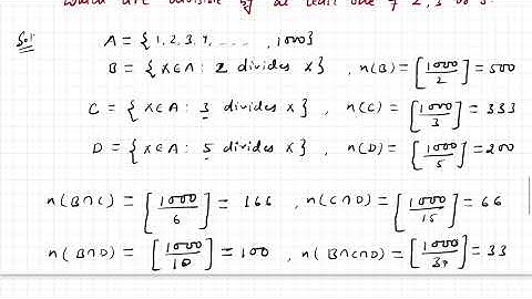 Principle Of Inclusion And Exclusion : Jee Mains & Adv , Permutations And Combinations