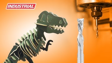 TT-Rex CNC Nesting Project Using Spiral Compression Solid Carbide Amana Tool Router Bits