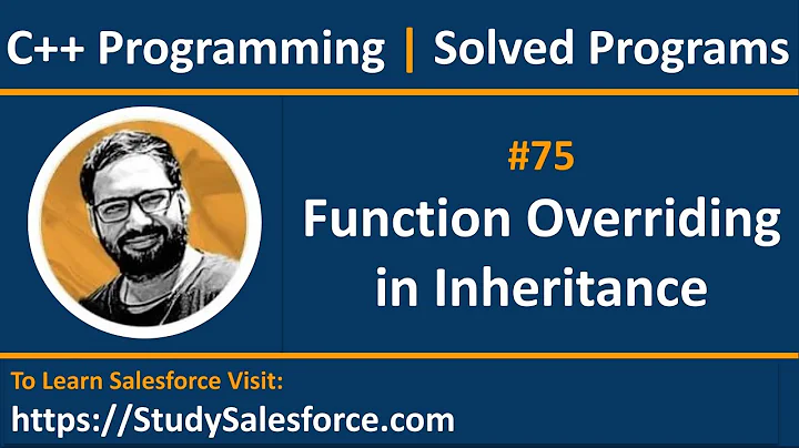 75 C++ | How to implement function overriding concept using inheritance in C++ | by Sanjay Gupta