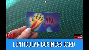 Thermal Effect Lenticular Business Cards | Custom Flip Cards by TwenT3 | Animated 3D Print