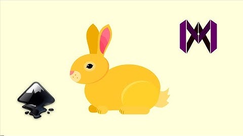 How To Create a Vector Rabbit in Inkscape. Vector Drawing. Illustration. Speed Video.