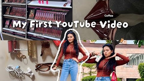 My first YouTube video 🤍| A tiny Intro🧋+ yapping vlog 🎀