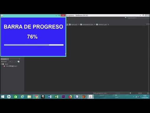 Uso de Progress Bar o barra de progreso en java - netbeans + CÓDIGO FUENTE.