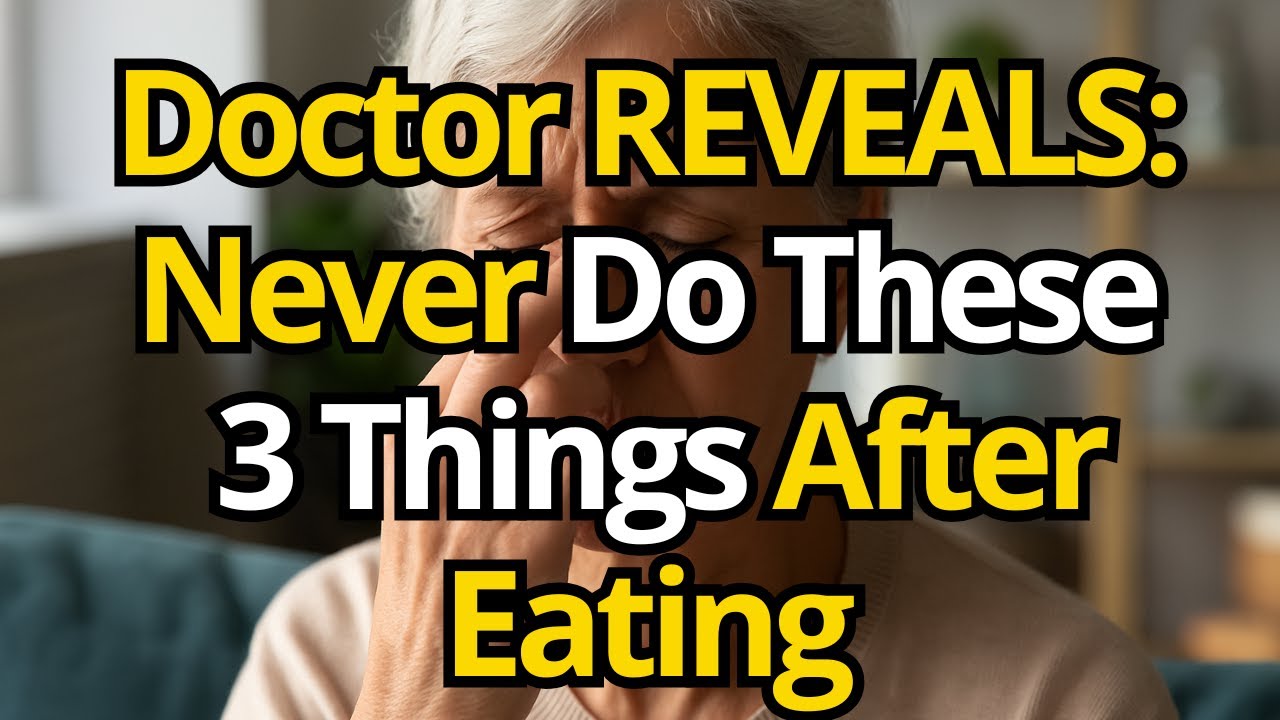 The 3 HABITS You Should NEVER Do Within 30 MINUTES After Eating - YouTube