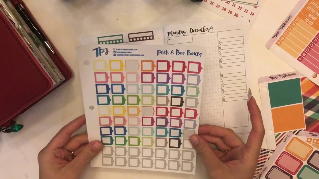 Plan With Me: B6 Annie Plans Printables - YouTube