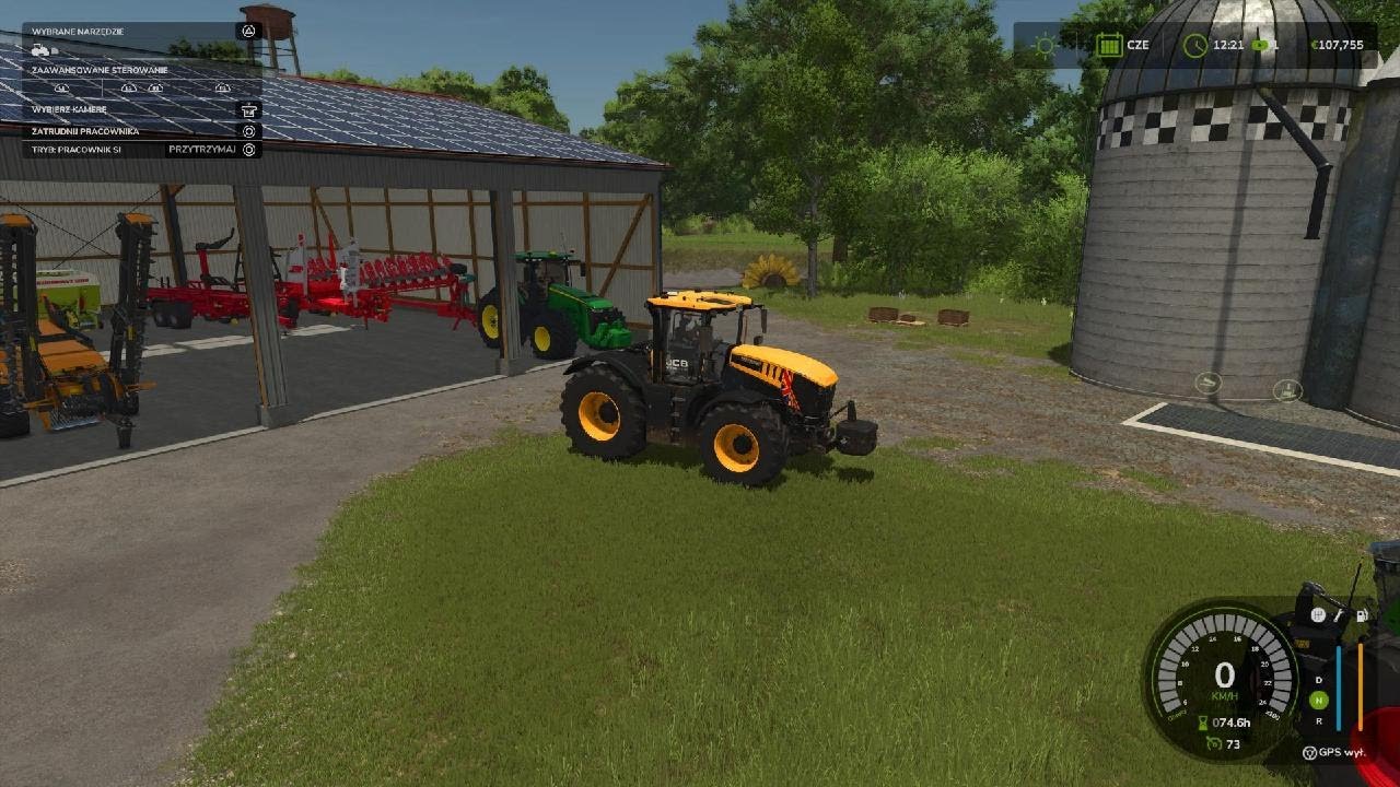Farming Simulator 25 PS5 carrying straw bales from the field