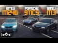 2020 Porsche 911 (992) Carrera S vs. BMW M3 vs. Tuned M240i | Let's Drag Race Some Fast RWD Cars