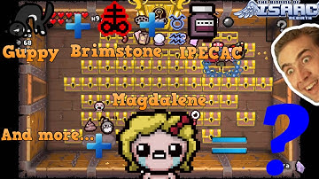 The Binding of Isaac: Rebirth - MY BEST RUN EVER!!! (Magdalene, Hard Mode-The Chest)