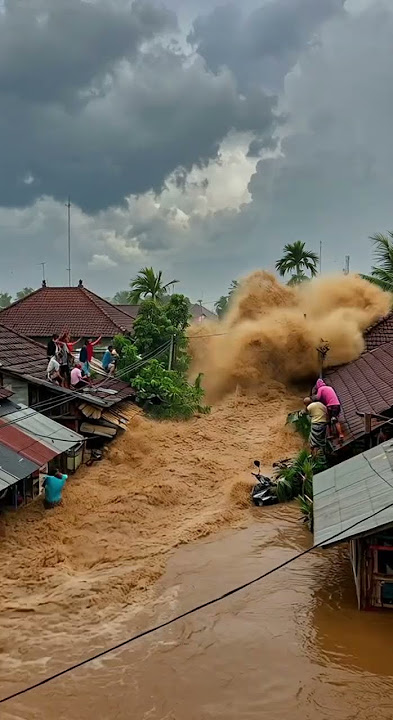 Banjir Bandang Datang Mendadak, Warga Panik! #BencanaAlam