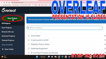 ✅  How To Make Presentation Slides In LaTeX Overleaf 🔴