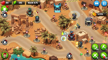 Alien Creeps TD - Level 34-Oasis of Ash - Campaign 3 Stars